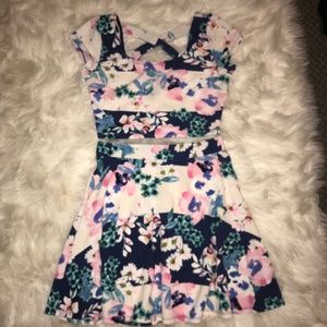 Two Piece Floral Dress